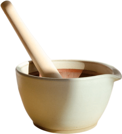 Suribachi Japanese Mortar & Pestle (White)