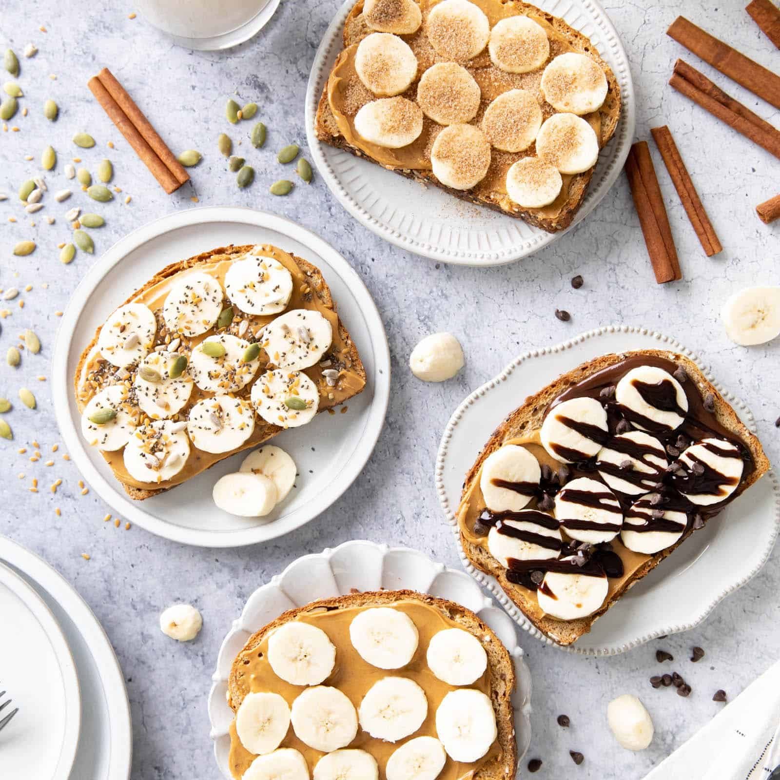 Peanut/almond Butter Banana Toast