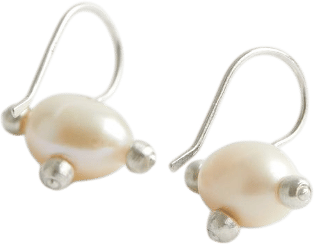 Pin Cushion Pearl Earrings
