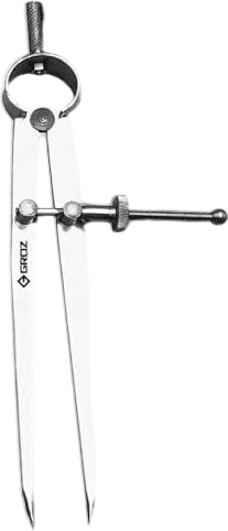 Groz 01424 10" Spring Divider, Matte Finish, with Solid Nut