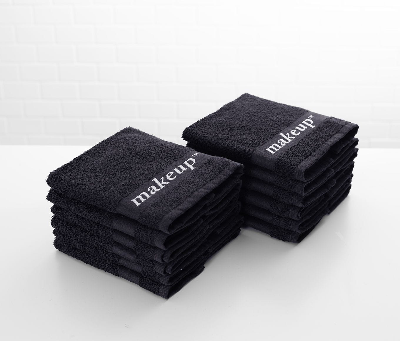 A black washcloth for guests to clean off their makeup and not ruin a perfectly nice white towel!