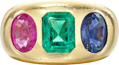Ruby, Emerald and Sapphire Ring