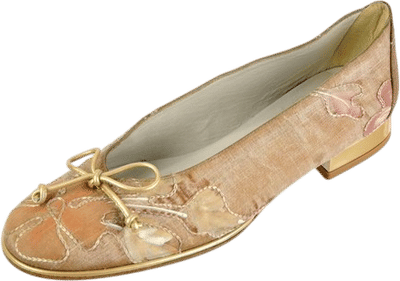 Stuart Weitzman Embroidered Ballet Flats
