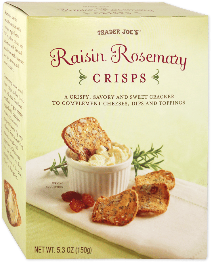 Trader Joe's Raisin and Rosemary Crisps