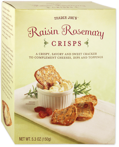 Trader Joe's Raisin and Rosemary Crisps