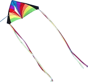 Into The Wind Rainbow Kid's Delta Kite