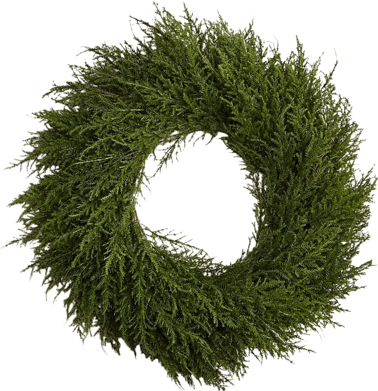 24'' Faux Cedar Wreath