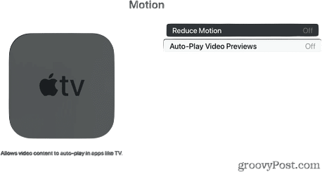 Turn off Autoplay on Apple TV