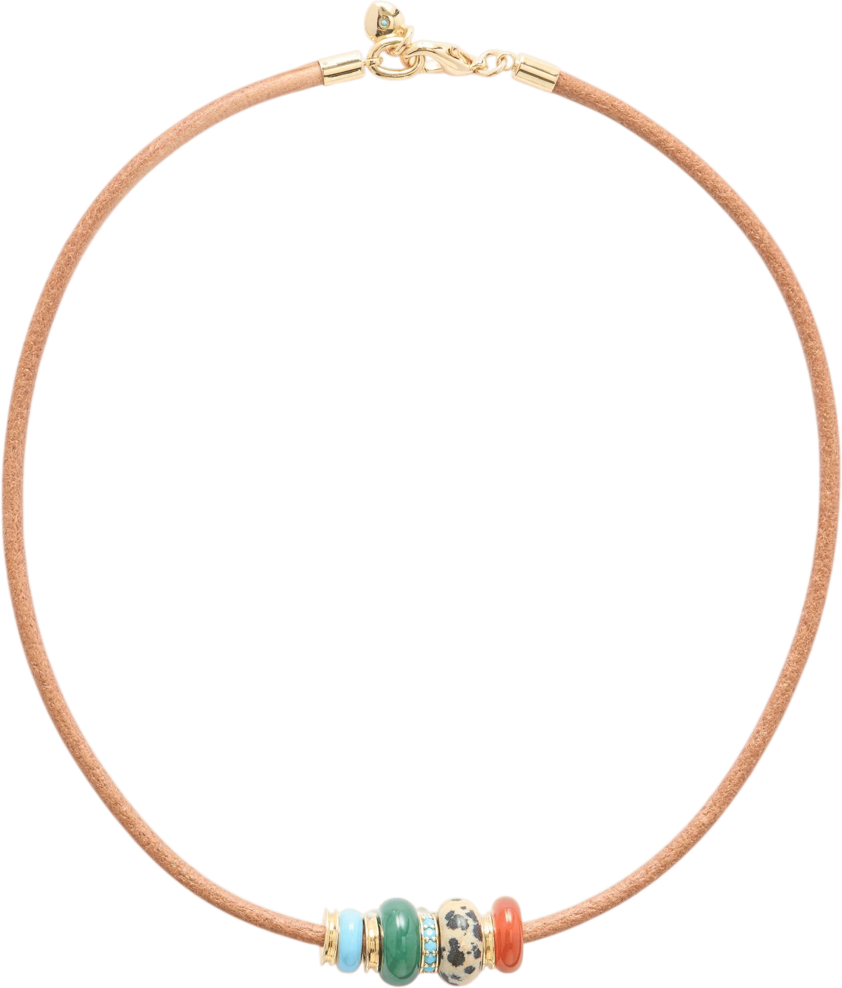 The Leather Stone Necklace