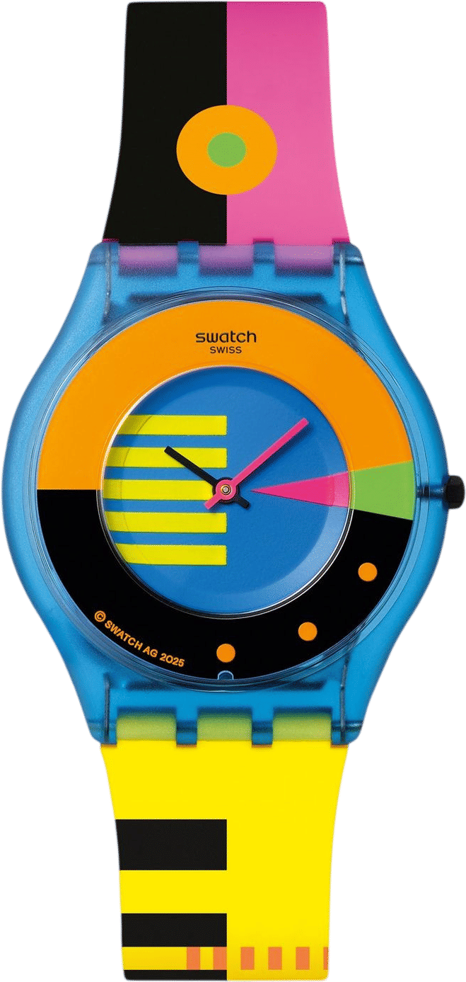 Swatch Neon Flumotions Watch