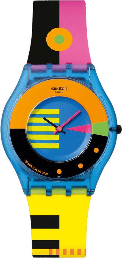 Swatch Neon Flumotions Watch