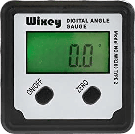 Wixey WR300 Digital Angle Finder Gauge with Magnetic Angle Finder Base and Backlit Digital Display Angle Ruler - 180 Degree Digital Electronic Level Accessory for Woodworking Tools