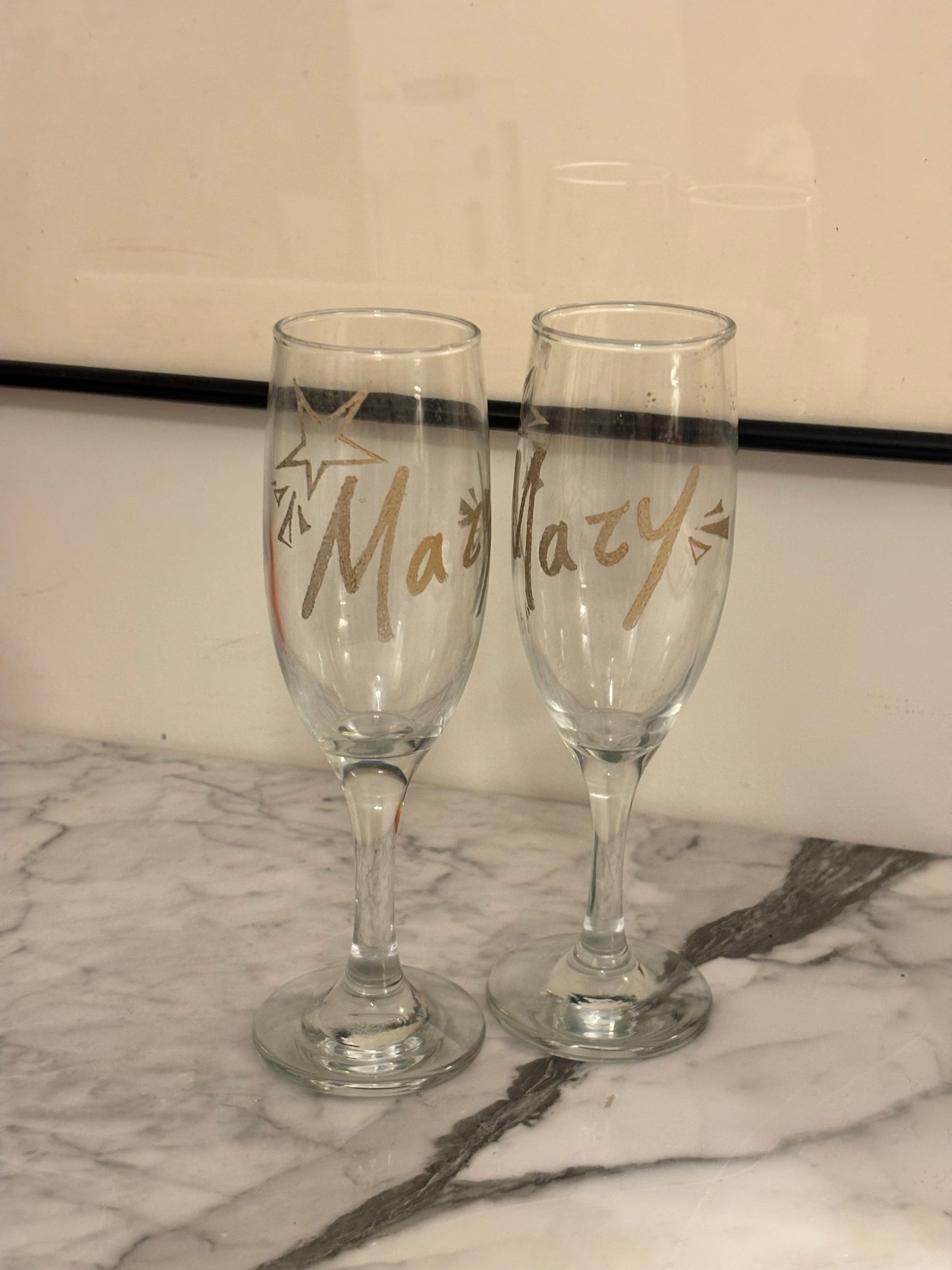 Custom engraved glassware 🥂