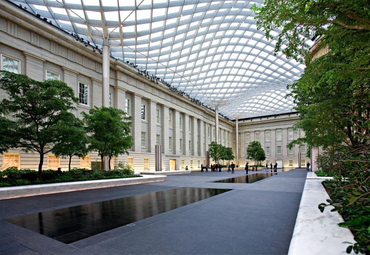The Kogod Courtyard at Smithsonian American Art Museum