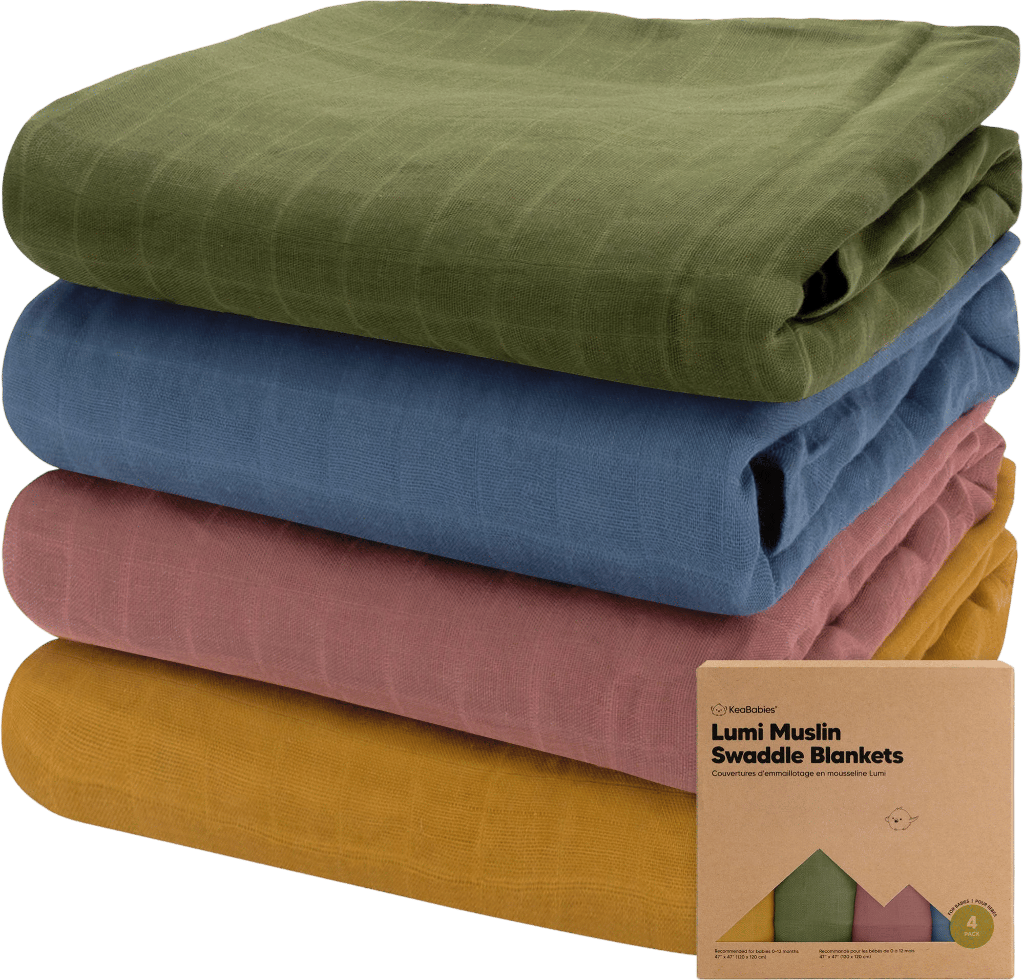Muslin Baby Swaddle Blankets /// KeaBabies