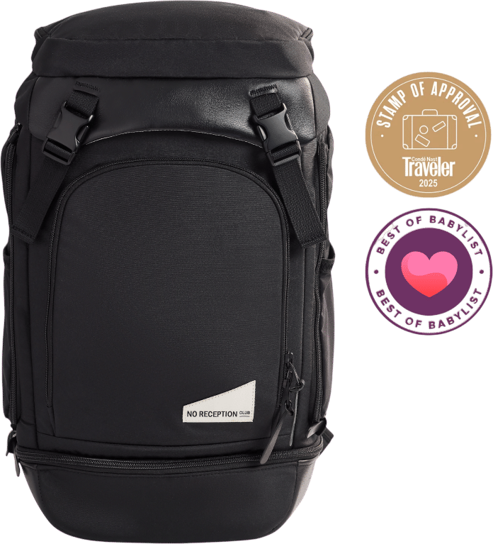 No Reception Club bags for travel with kids