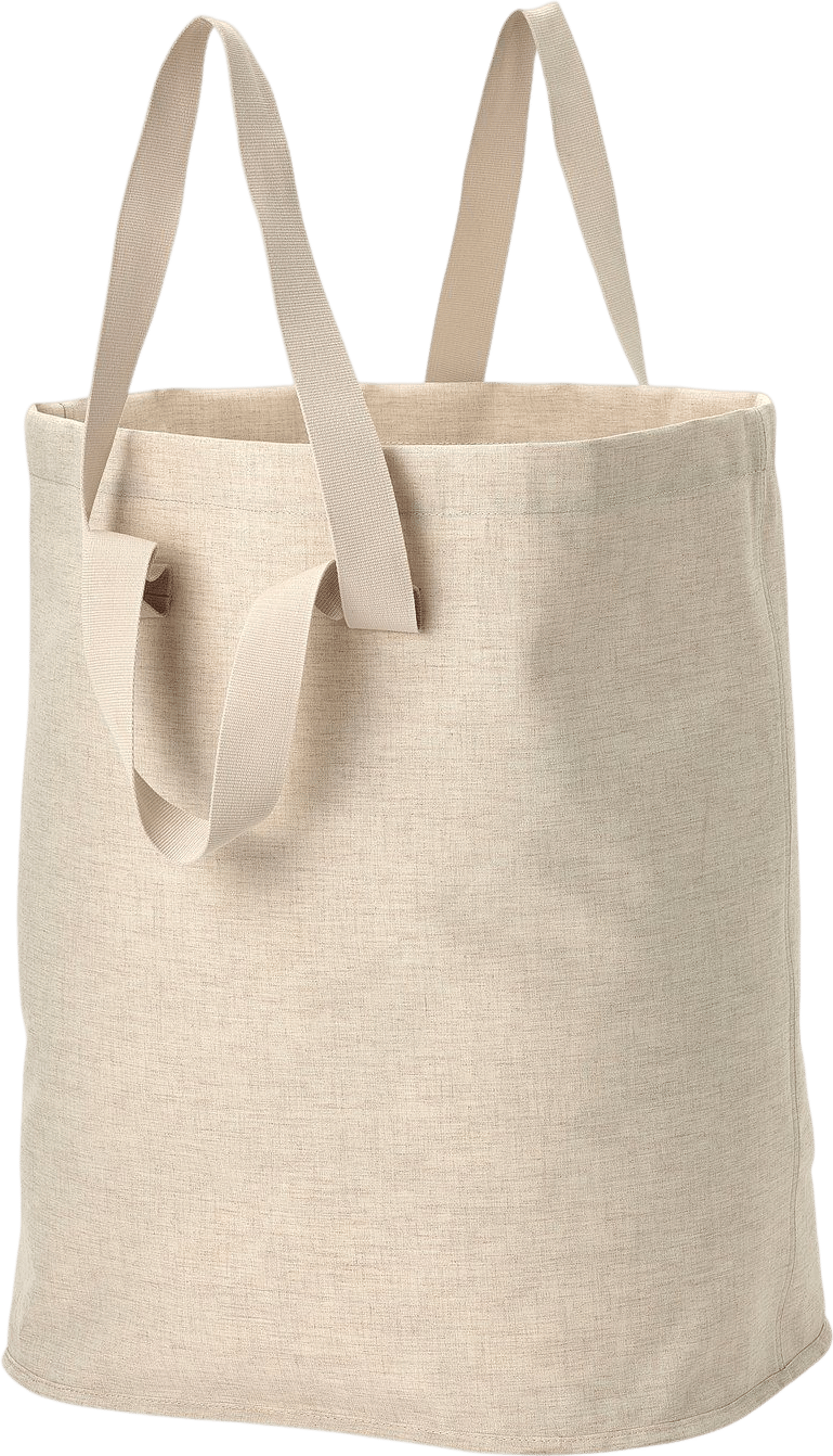 IKEA PURRPINGLA laundry bag, beige, 26 gallon
