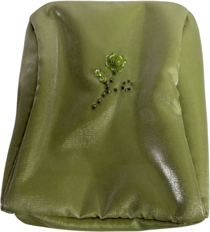 Vintage Chartreuse Cosmetic Bag