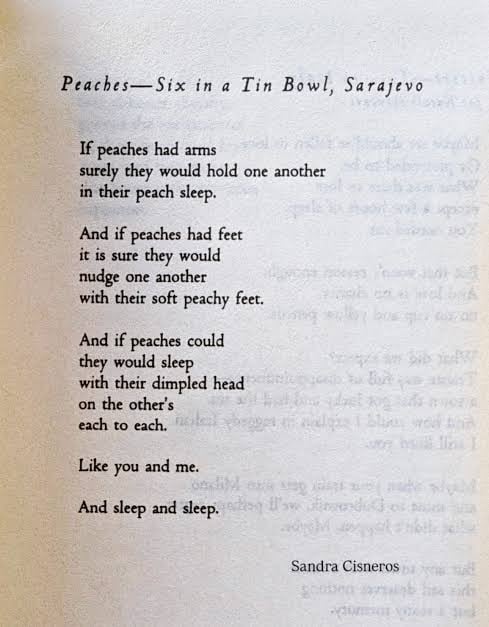 Peaches by Sandra Cisneros