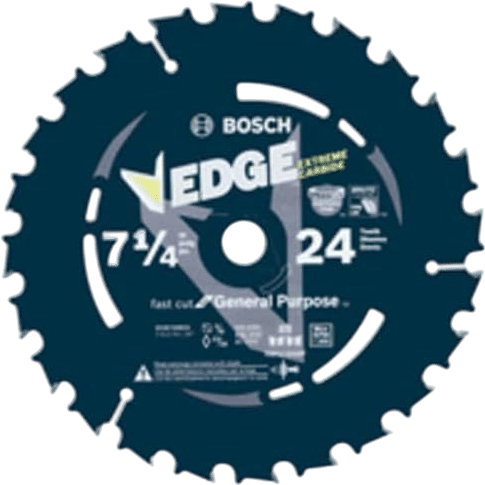 Bosch DCB724B25 7-1/4 In. 24 Tooth Edge Circular Saw Blade