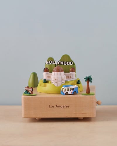 Los Angeles Wooden Music Box