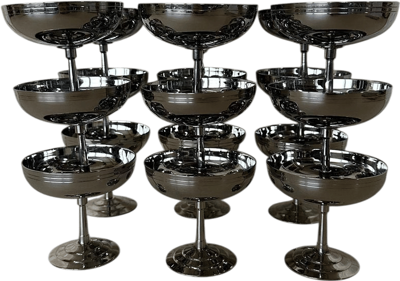 Set of 18 Remy Letang Coupes