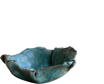 Vintage Blue Clay Bowl