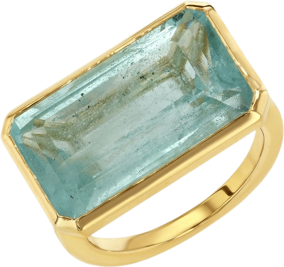 15.73ct Aquamarine Bezel Ring