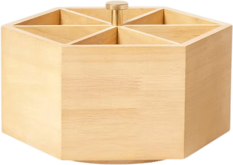Wooden Spinning Pencil Caddy