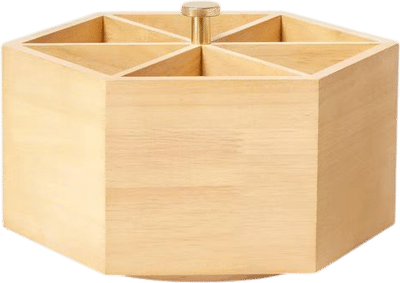 Wooden Spinning Pencil Caddy