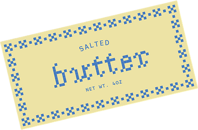 Salted Butter Sticker