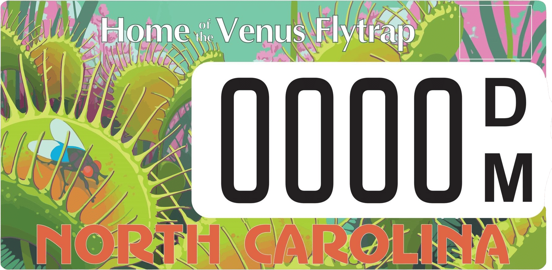 The NC Botanical Garden special license plate