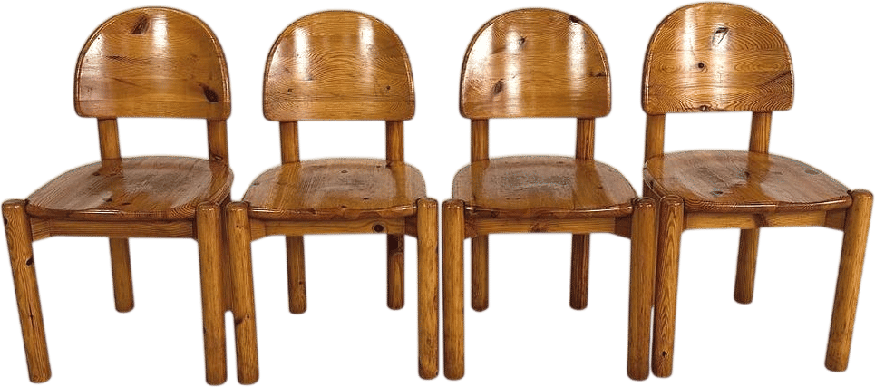 Rainer Daumiller Pine Dining Chairs (Set of 4)