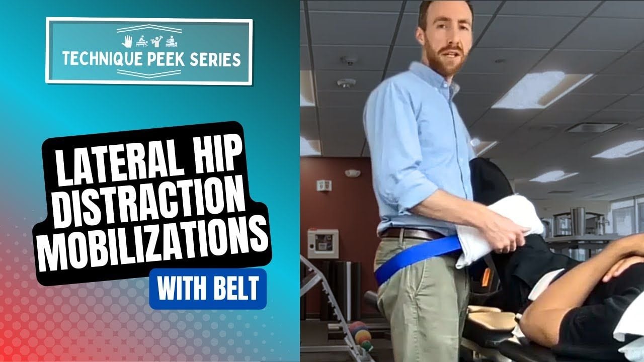 How to do a Lateral Hip Distraction Mobilization using a Belt