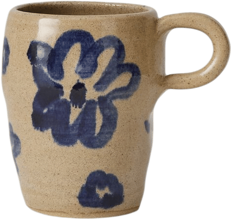 Zosia Painted Flower Tall Mug