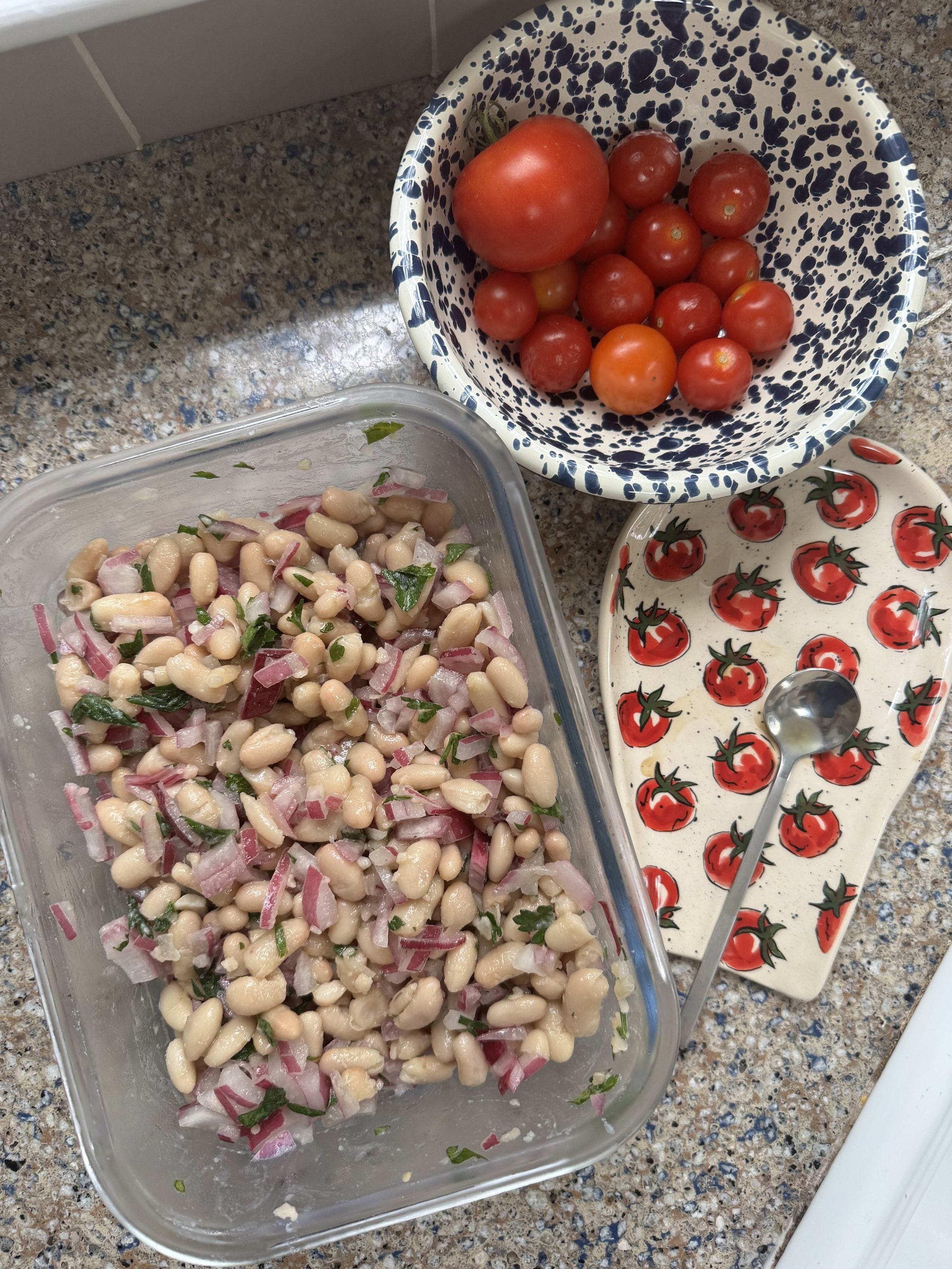White Bean Salad with Lemon Mustard Dressing