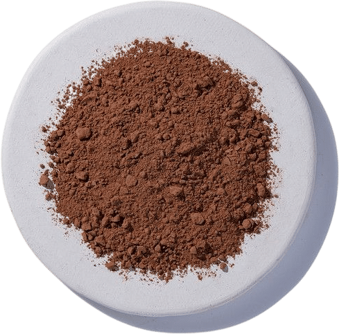 brewing ground coffee and ground cacao nibs