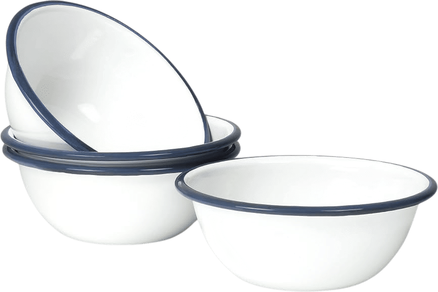 Enamelware 20 oz Cereal Bowls (Set of 4)