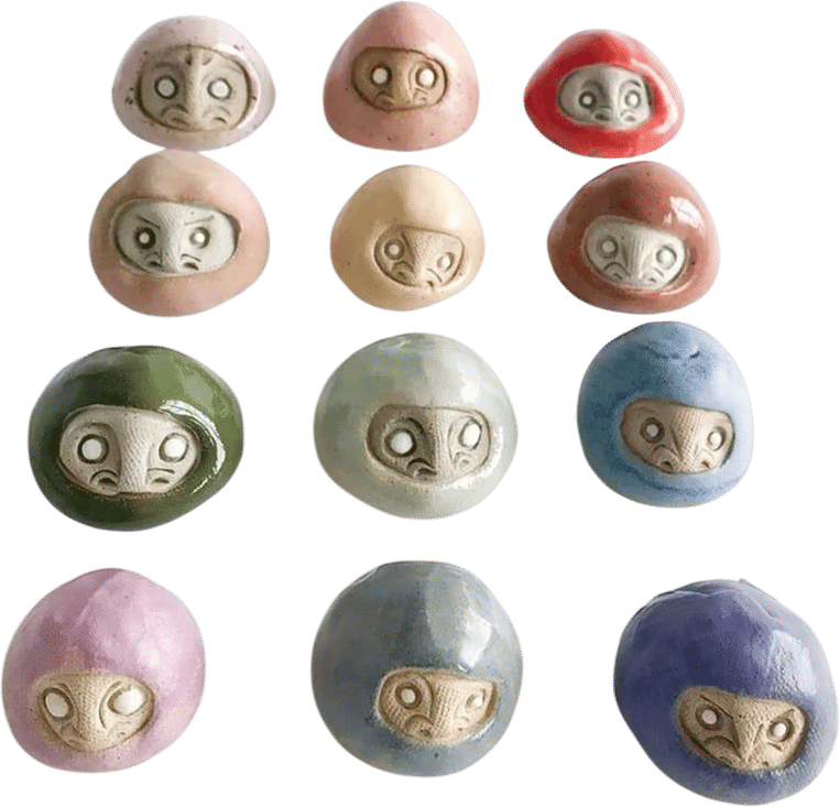 Mini Daruma Wishing Dolls