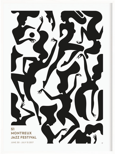 Montreux Jazz Festival Poster (2017) by Malika Favre