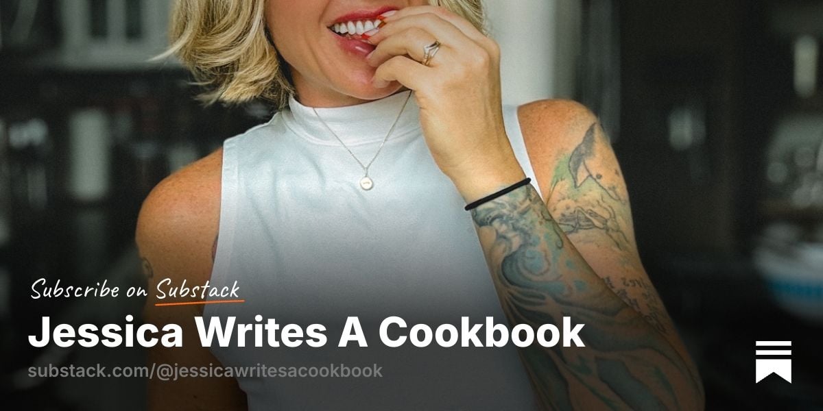Jessica Writes A Cookbook