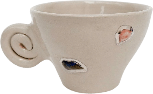 Ceramic Mug with Perfect Silver Accents