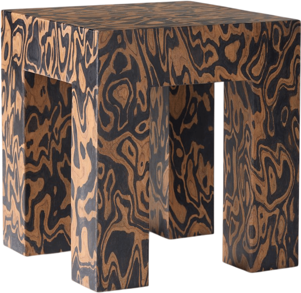 Pierce & Ward Burl Side Table