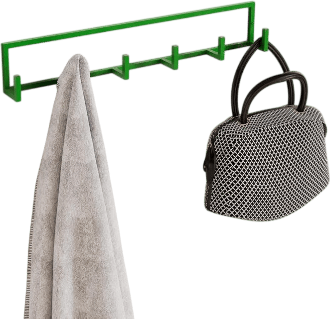 Modern Metal Wall Mounted Coat Rack