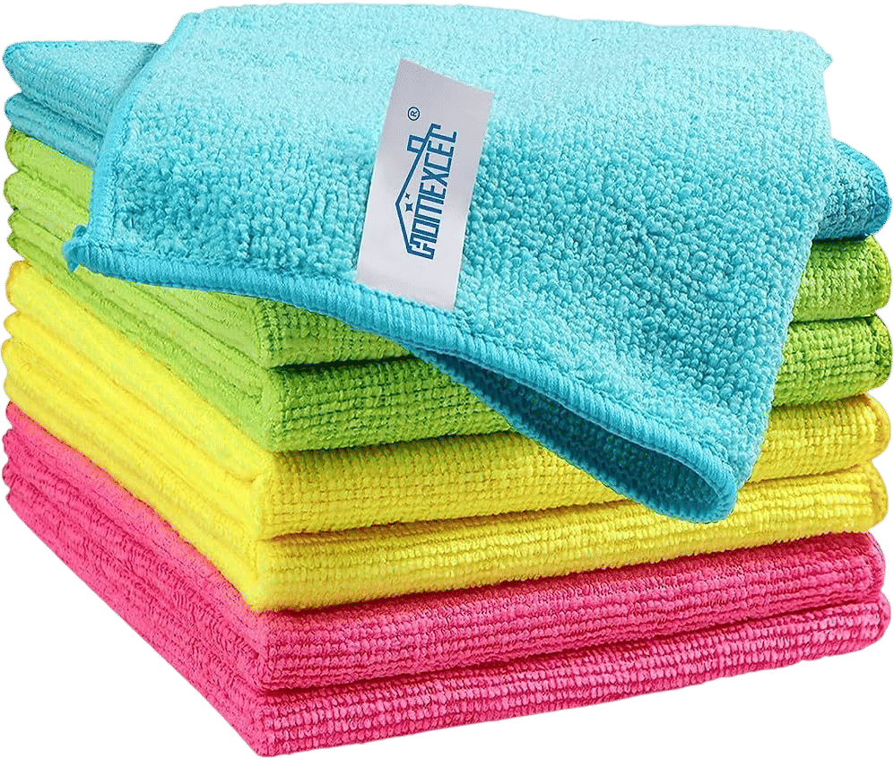 Using a damp microfiber cloth to clean your laptop screen