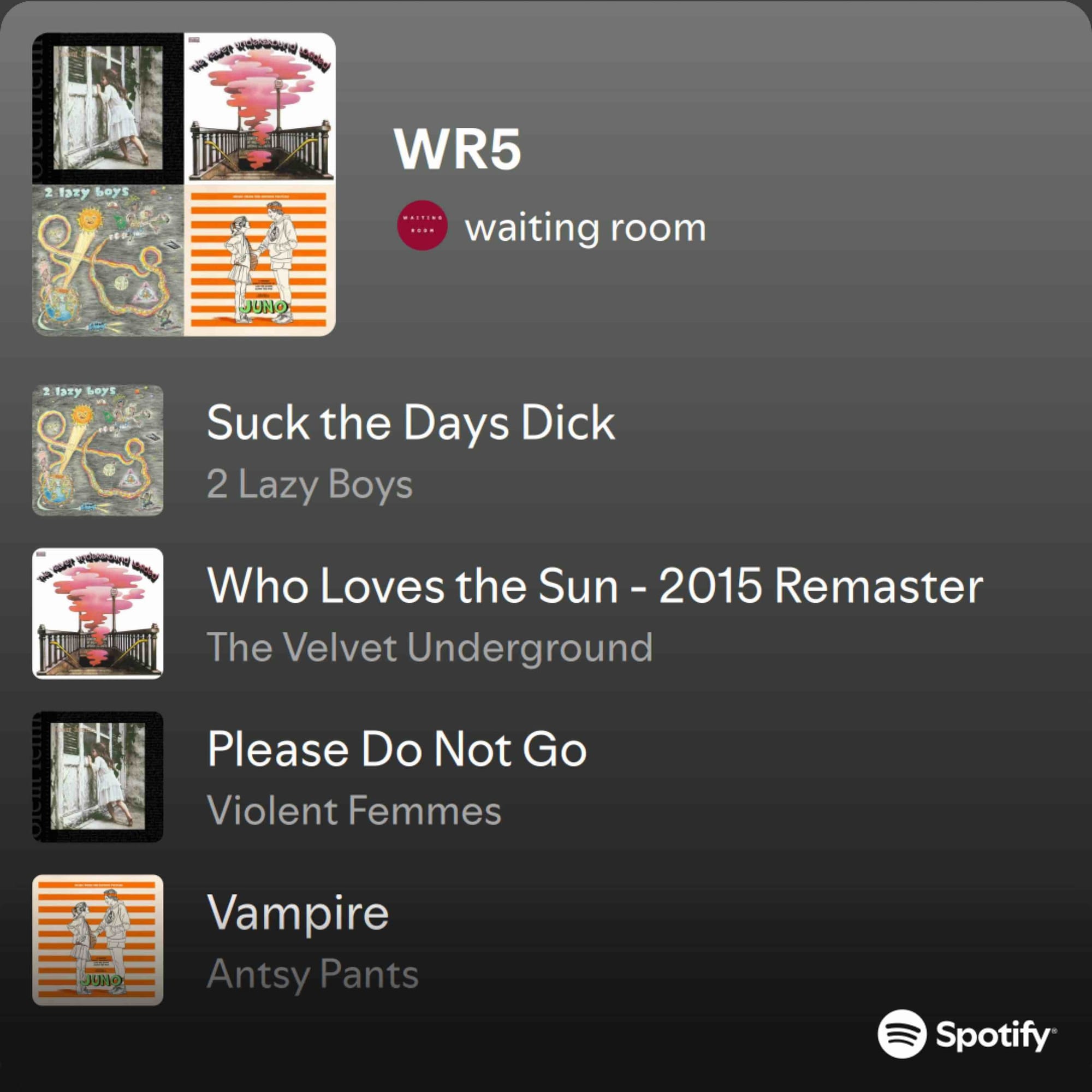 WR5: Cutie Punk (Spotify Playlist)