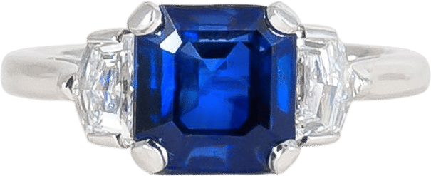 Custom Sapphire and Platinum Engagement Ring for Cecilia