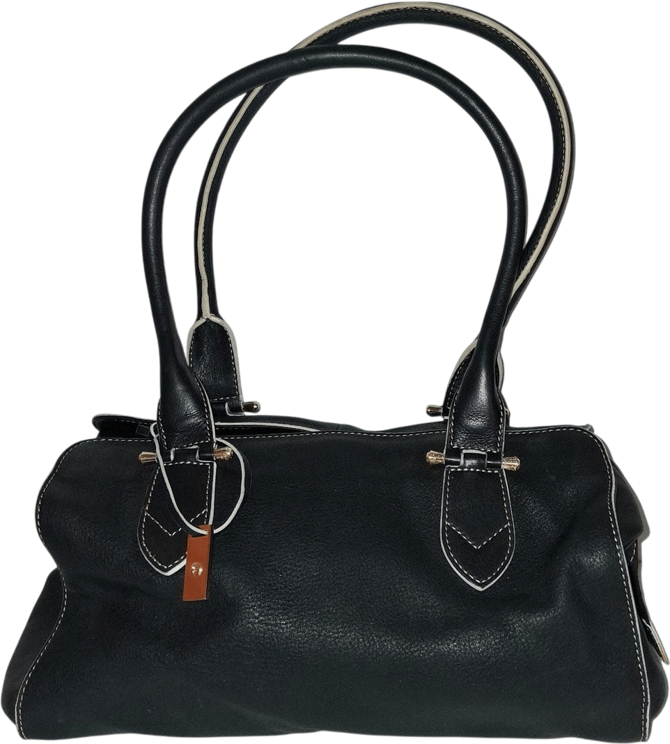 The Vintage 90s Etienne Aigner Leather Satchel Bag...
