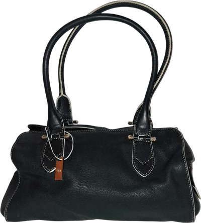 Vintage 90s Leather Satchel Bag