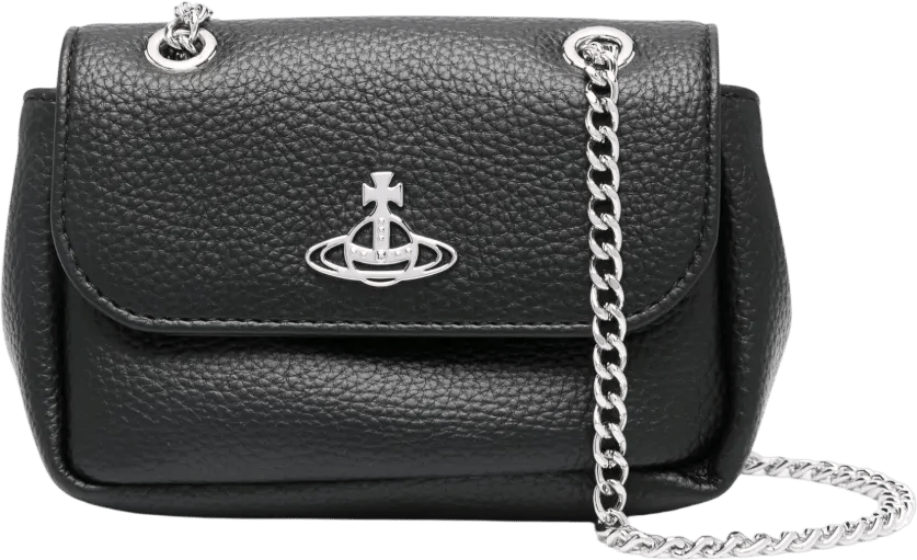 Vivienne Westwood Black Purse Chain Mini Bag